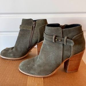 Sole Society Olive Green Booties